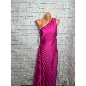 Premier Amour Women's Size 2 Pink One-Shoulder Hi-Low Party Dress